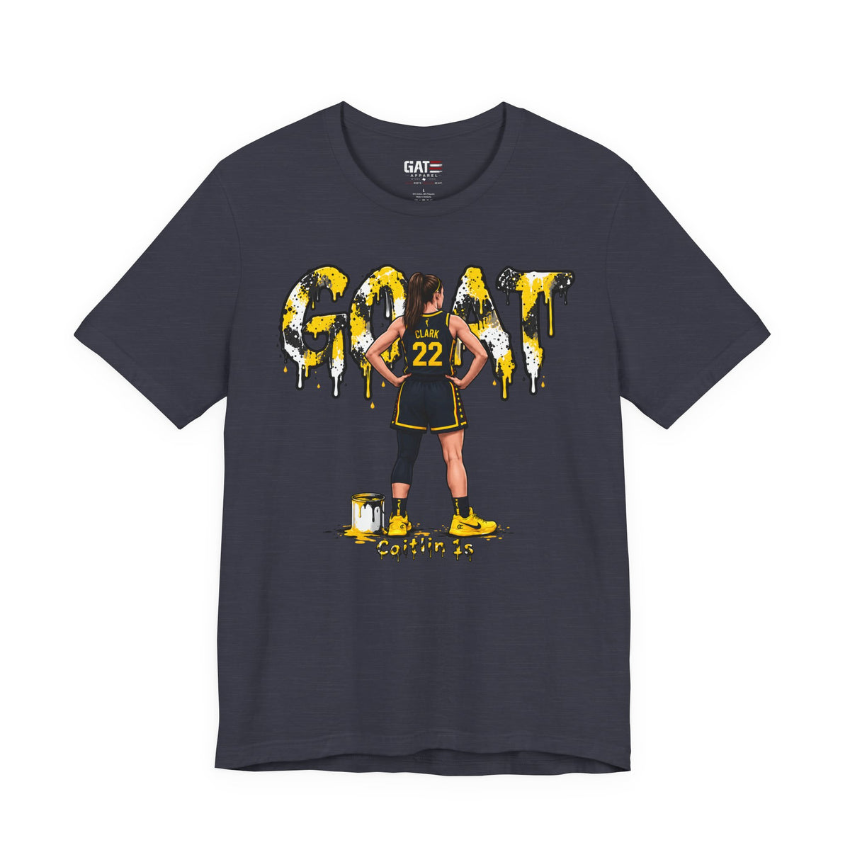 Caitlin Clark Caitlin 1s GOAT Yellow Sneaker Shirt