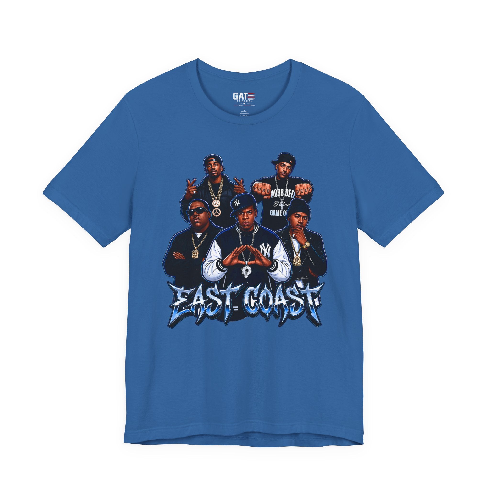 East Coast Hip Hop T-Shirt — 'East Coast' Vintage Rap Group Graphic Tee
