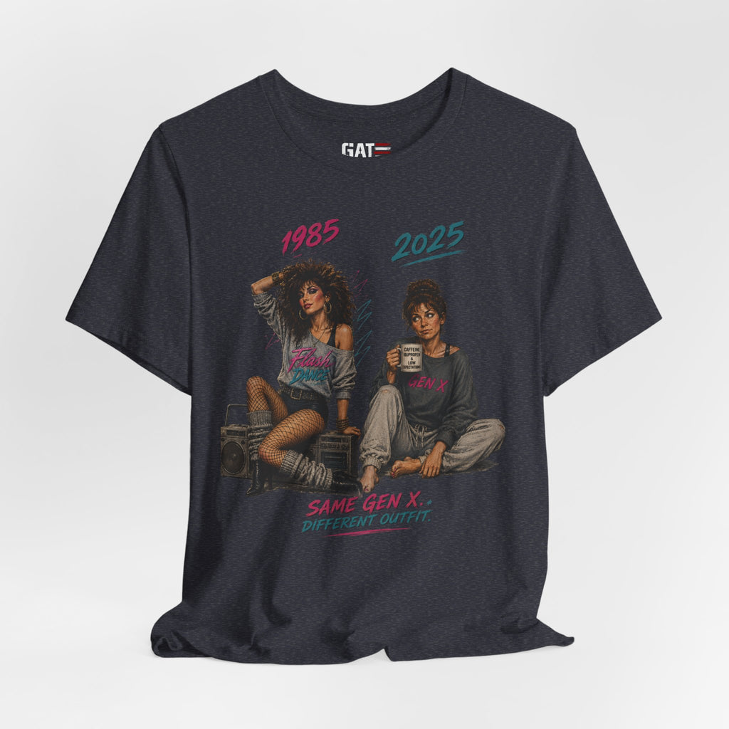 Retro 80s Vibes Tee — "1985 2023 Same Deal?" Graphic T-Shirt