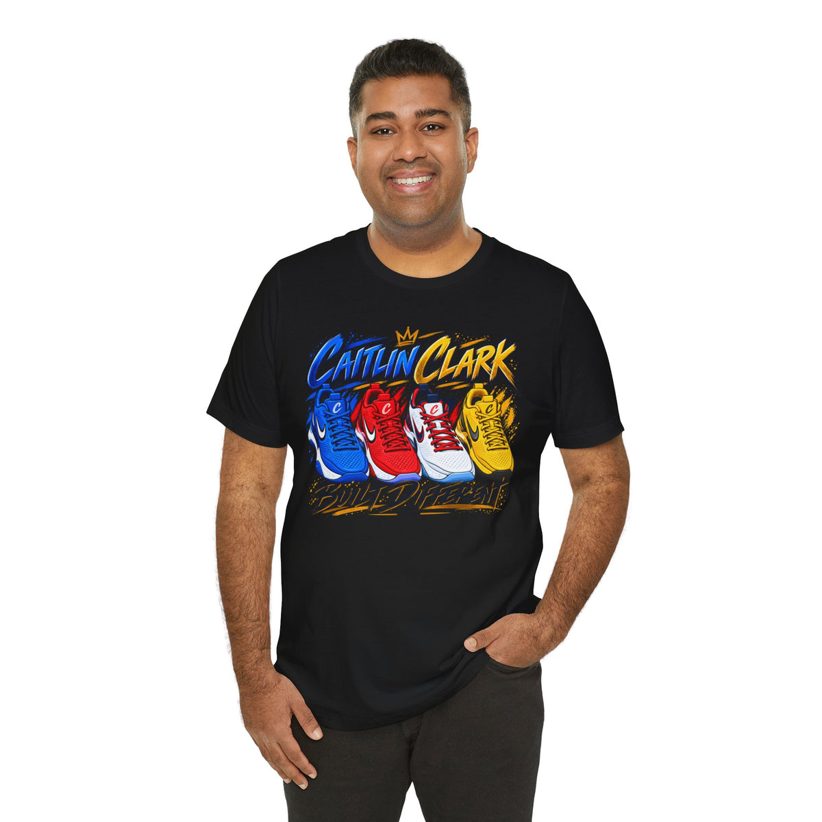 Caitlin Clark Built Different Sneaker Shirt | Indiana Fever Tee