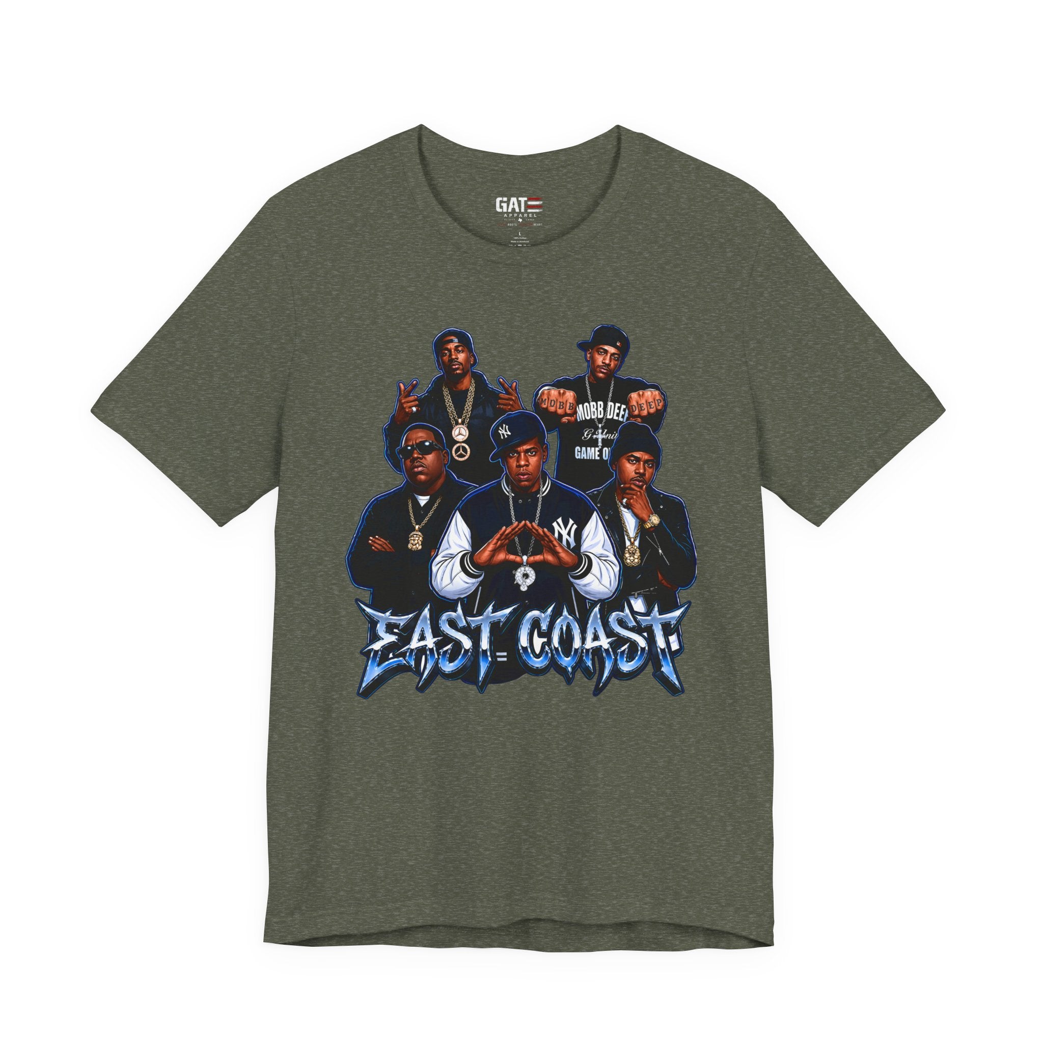 East Coast Hip Hop T-Shirt — 'East Coast' Vintage Rap Group Graphic Tee