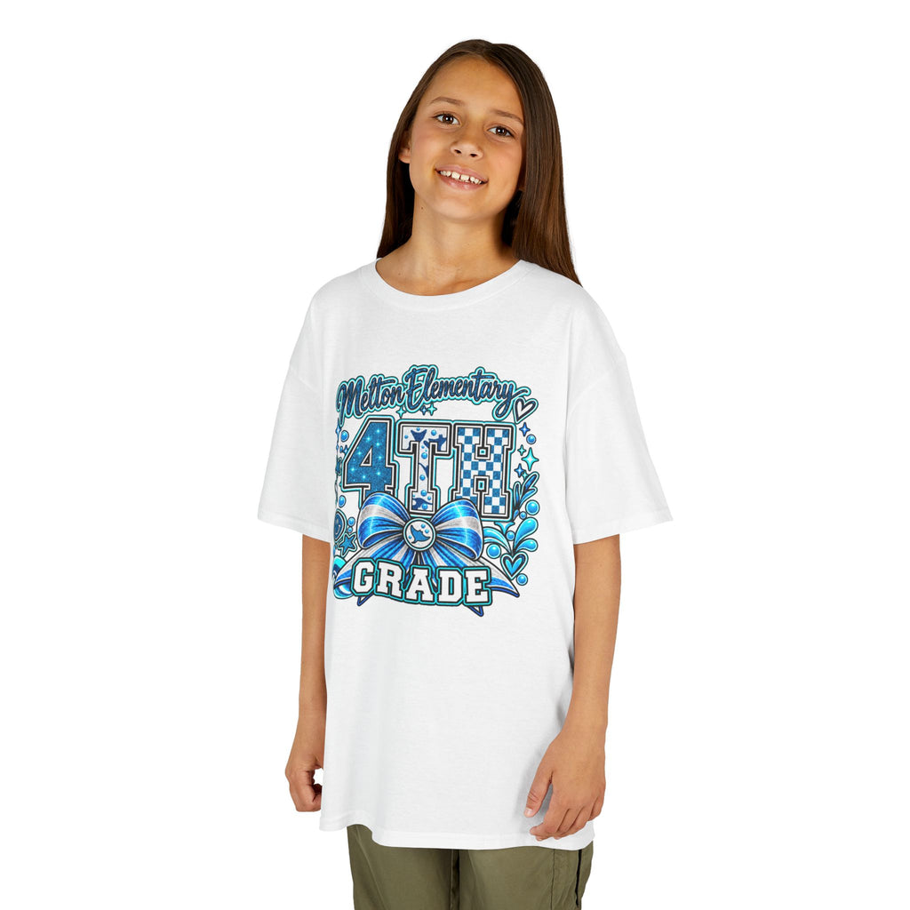 Melton 4th Grade Kids T‑Shirt — Ribbon Design