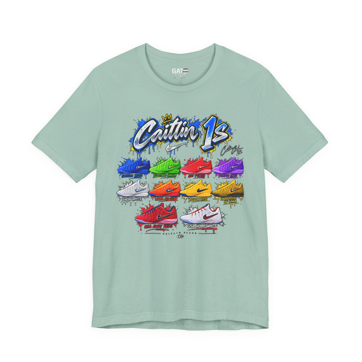 Caitlin Clark Caitlin 1s Sneaker Shirt | Indiana Fever Tee