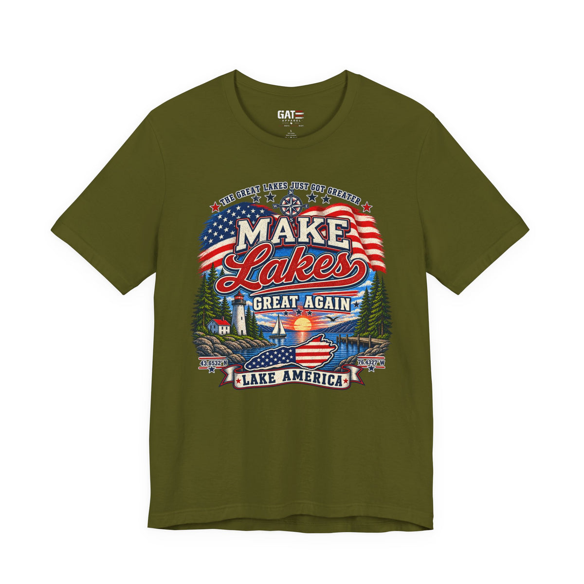 Make Lakes Great Again Shirt | Lake America Patriotic Tee