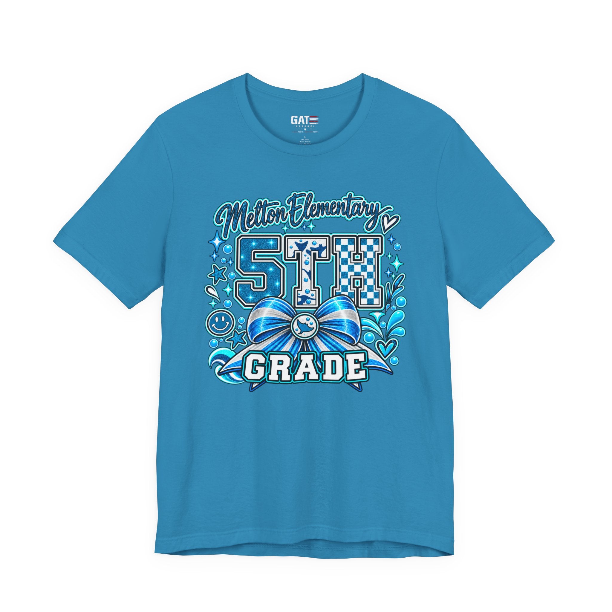 Melton 5th Grade School T‑Shirt — Bow Design