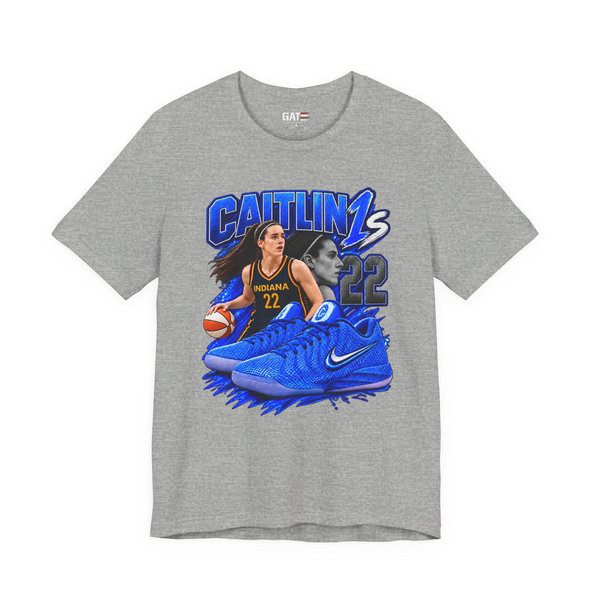 Caitlin Clark Caitlin 1s Racer Blue Classic Sneaker Shirt