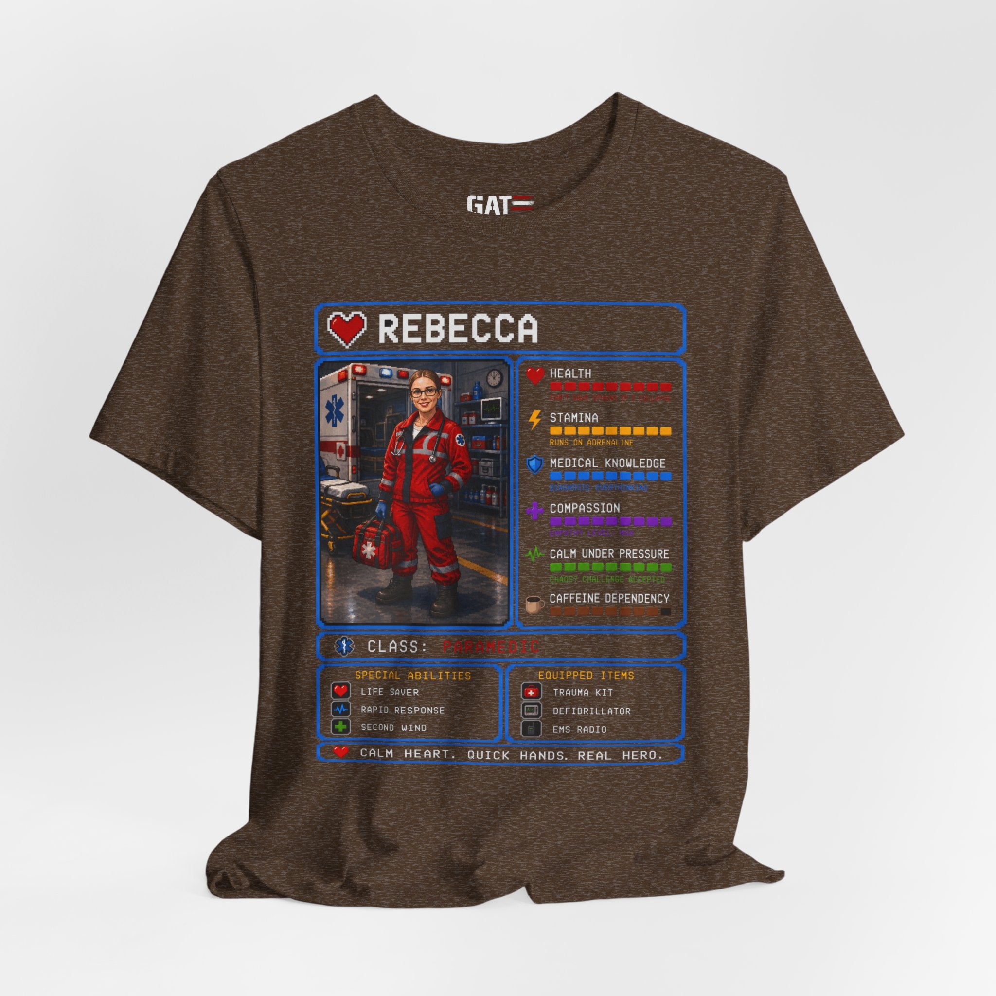 Custom Paramedic RPG Character Shirt | Personalized EMT Gift