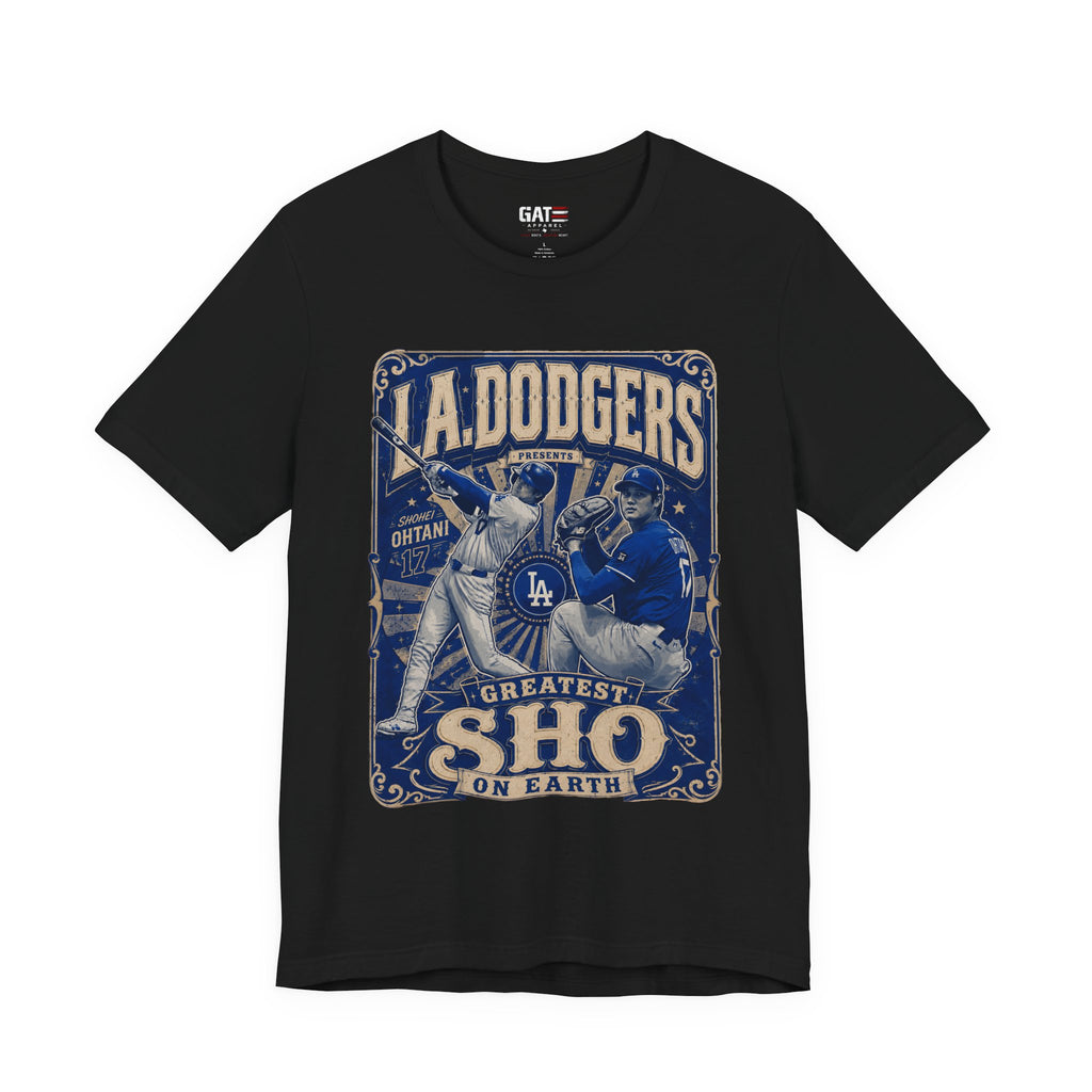 Shohei Ohtani Shirt, Greatest Sho On Earth Tee, Sho-Time Baseball Graphic T-Shirt, LA Baseball Fan Gift