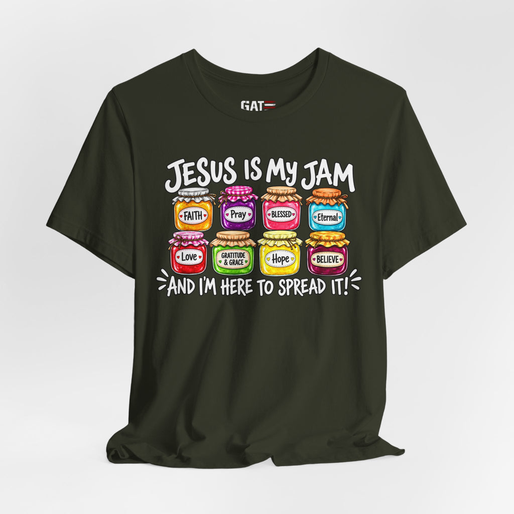 Jesus Is My Jam T-Shirt — Faith Jam Jars Graphic Tee