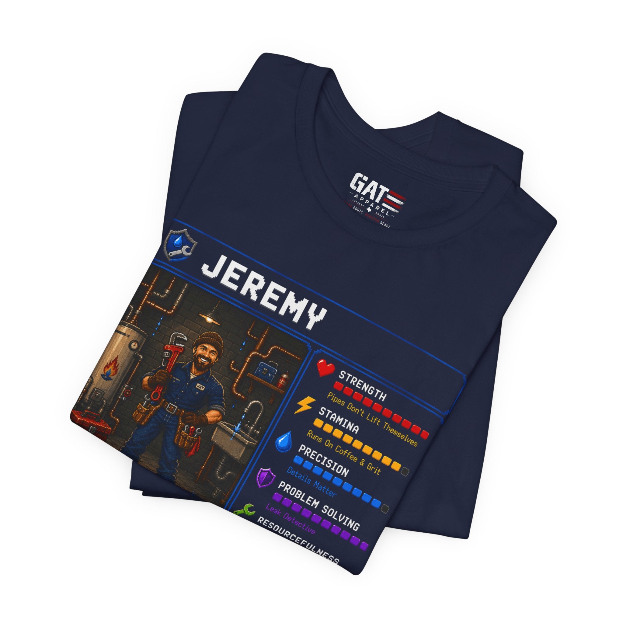 Custom Plumber RPG Character Shirt | Personalized Plumber Gift