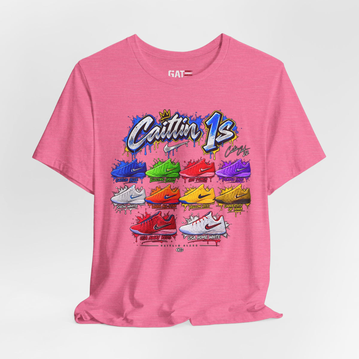 Caitlin Clark Caitlin 1s Sneaker Shirt | Indiana Fever Tee
