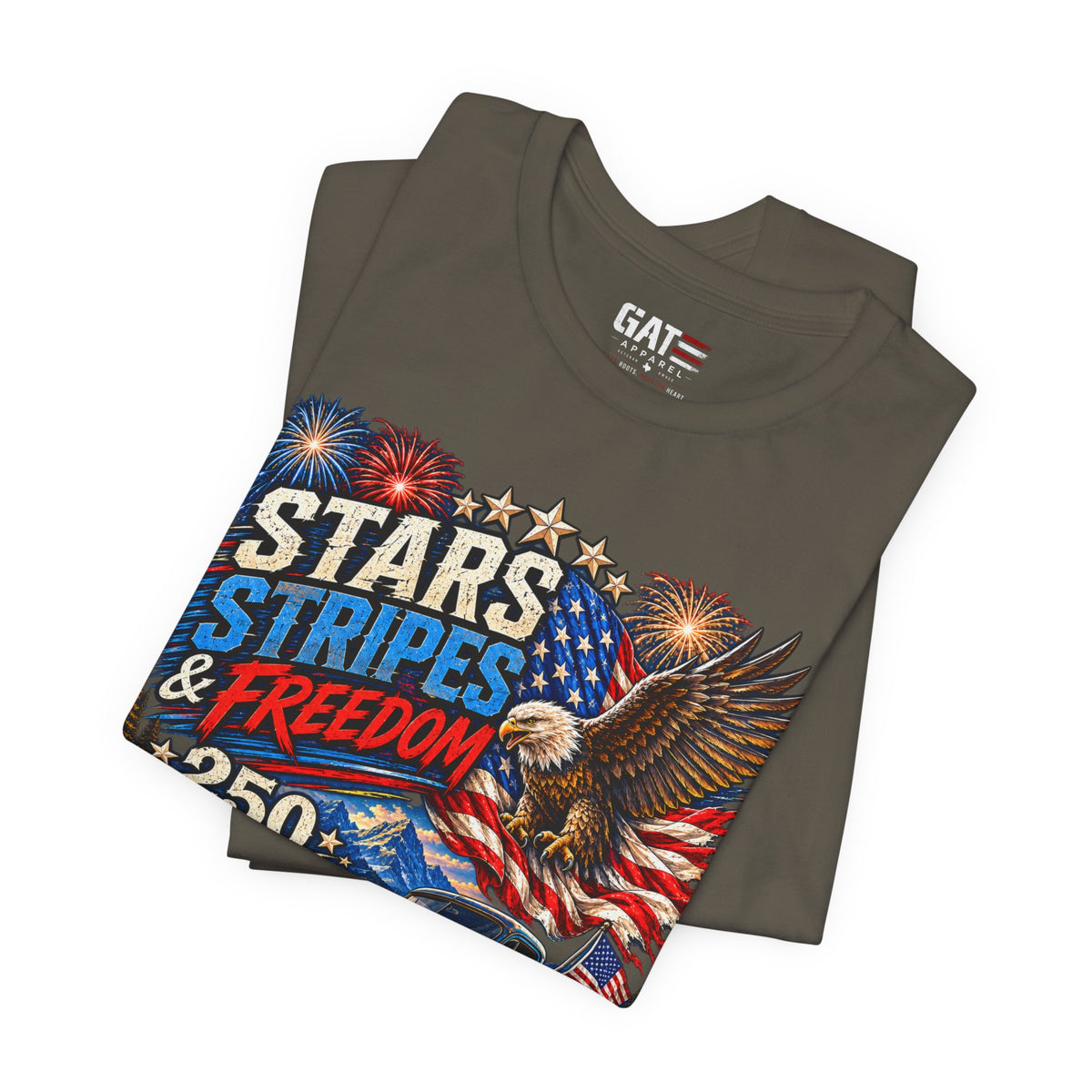 Stars Stripes & Freedom 250th Anniversary Shirt | Patriotic Tee