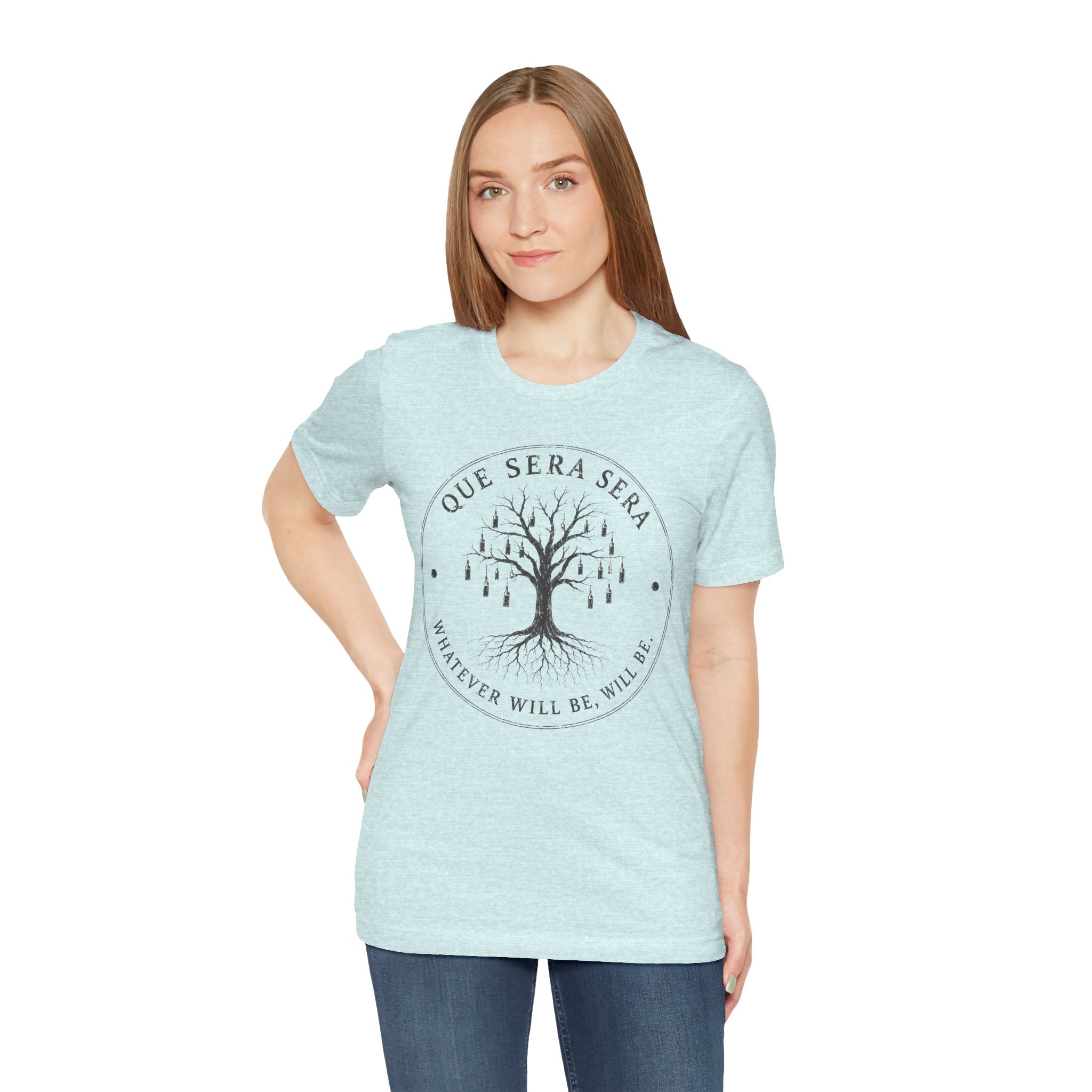 FromVille|Que Sera Sera Tree T-Shirt — "Whatever Will Be, Will Be" Casual Tee