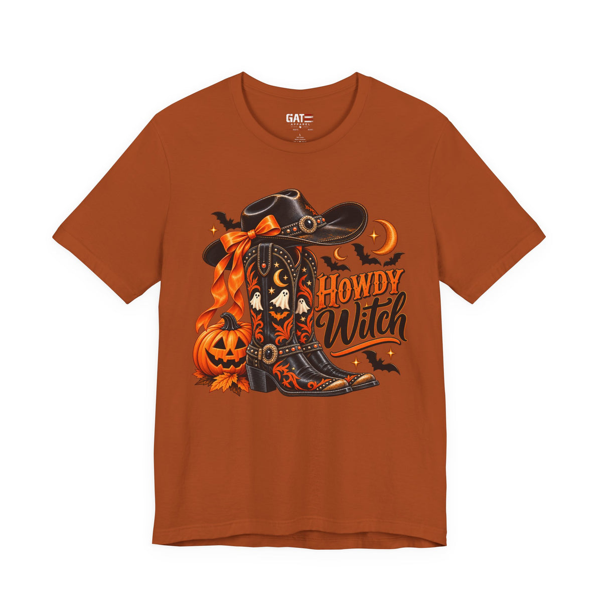 Howdy Witch Halloween Shirt | Western Cowboy Pumpkin Tee