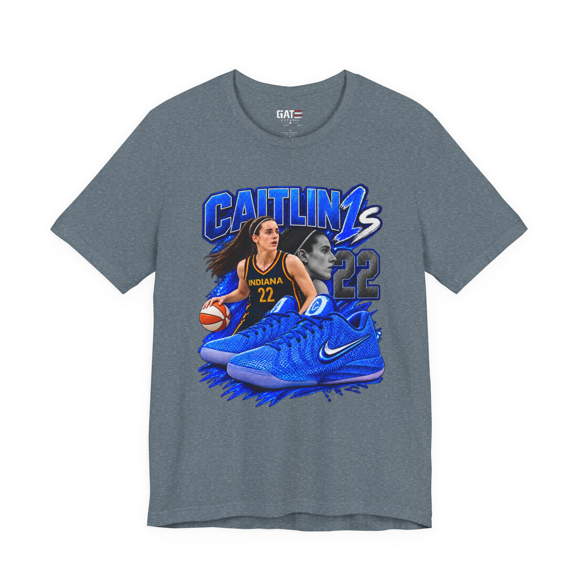 Caitlin Clark Caitlin 1s Racer Blue Classic Sneaker Shirt