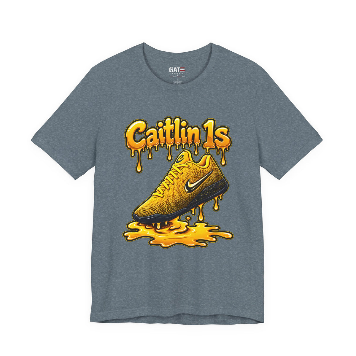 Caitlin Clark Caitlin 1s Iowa Yellow Paint Sneaker Shirt