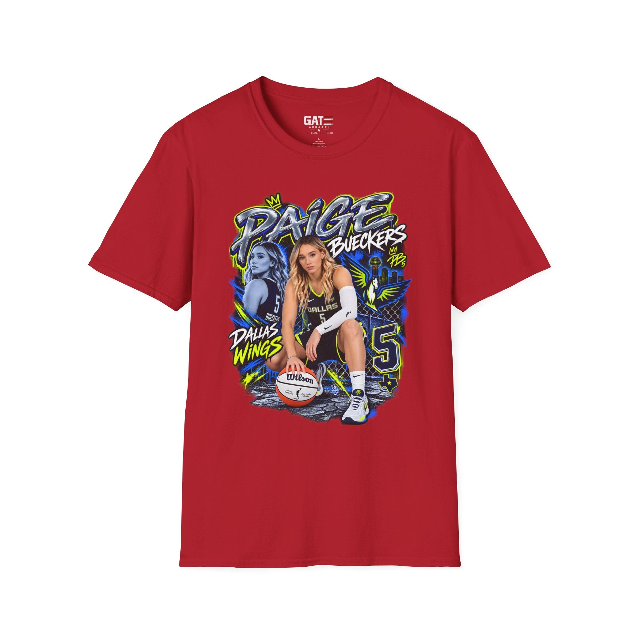 Paige Bueckers Dallas Wings Shirt WNBA Basketball Graphic Tee