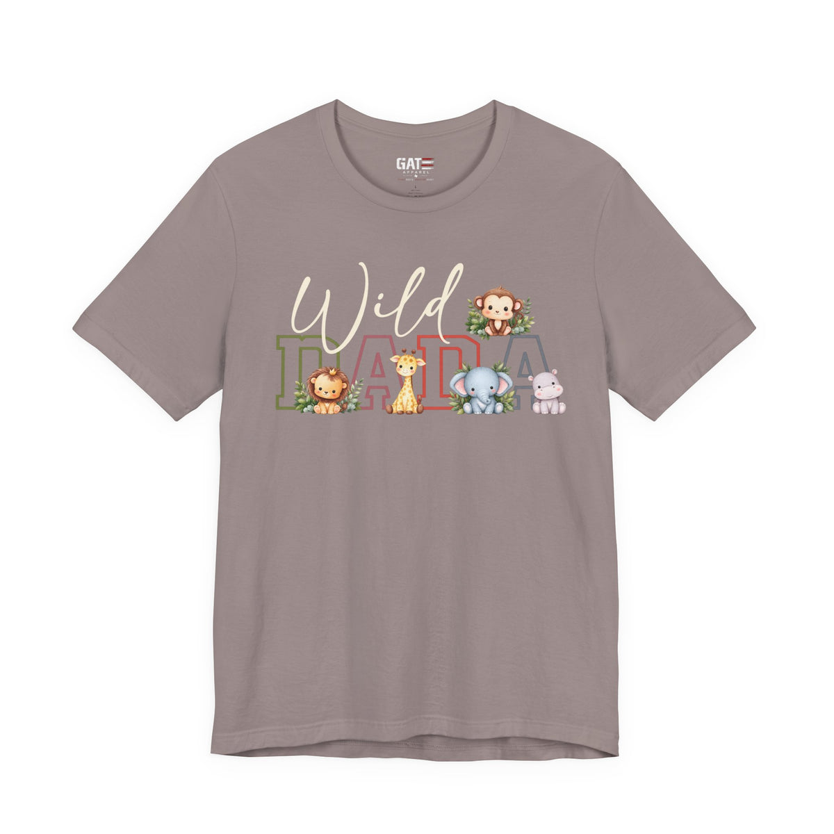 Wild Dada Safari Animals Tee – Cute Jungle Baby Animal Graphic Shirt - product image 7