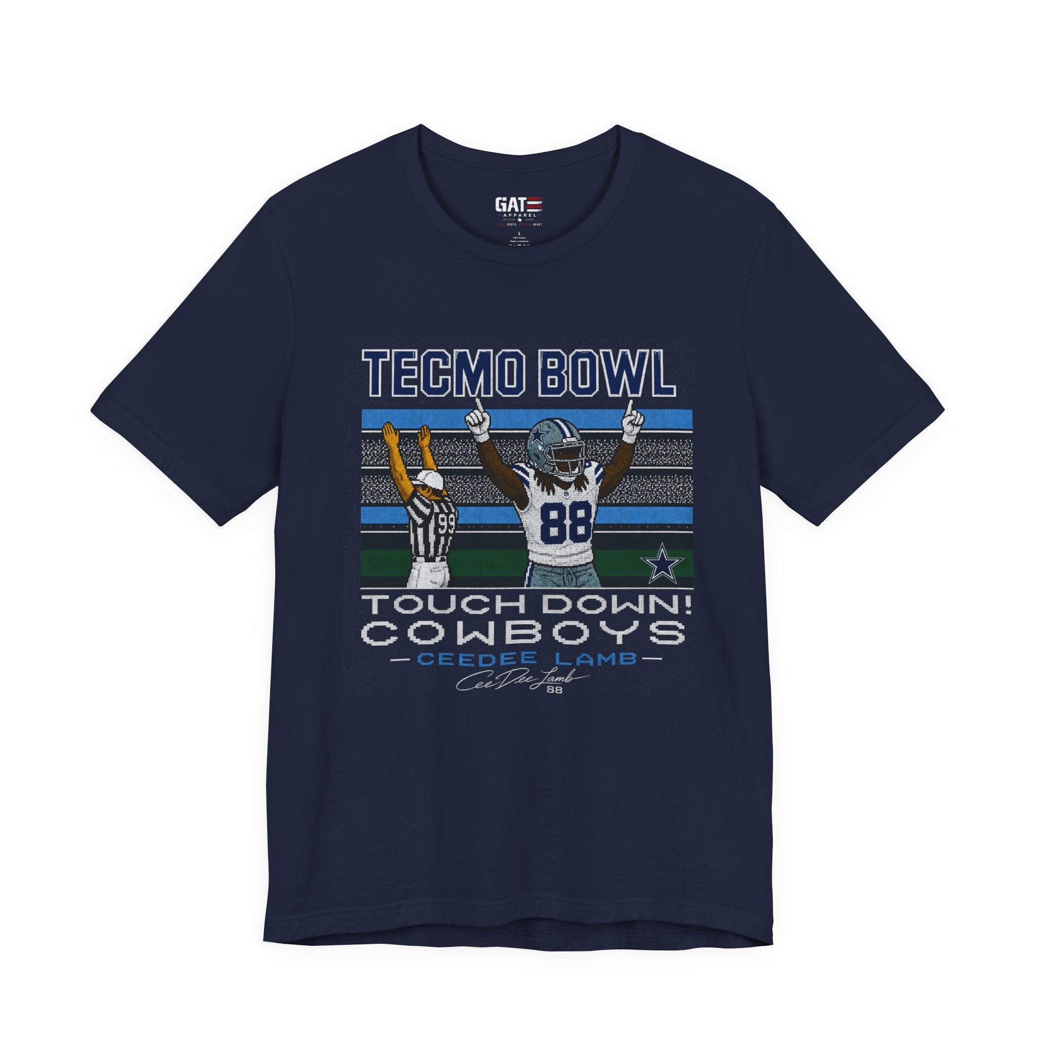 Copy of Retro CeeDee Lamb Shirt, Tecmo Bowl Inspired Cowboys Football Tee, Vintage 8 Bit Gamer Shirt, Touchdown Graphic Tee
