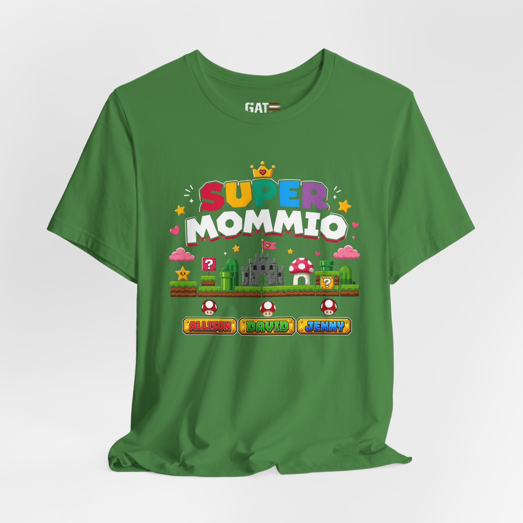 Super Mommio pixel game design T-Shirt | Retro video game mom tee