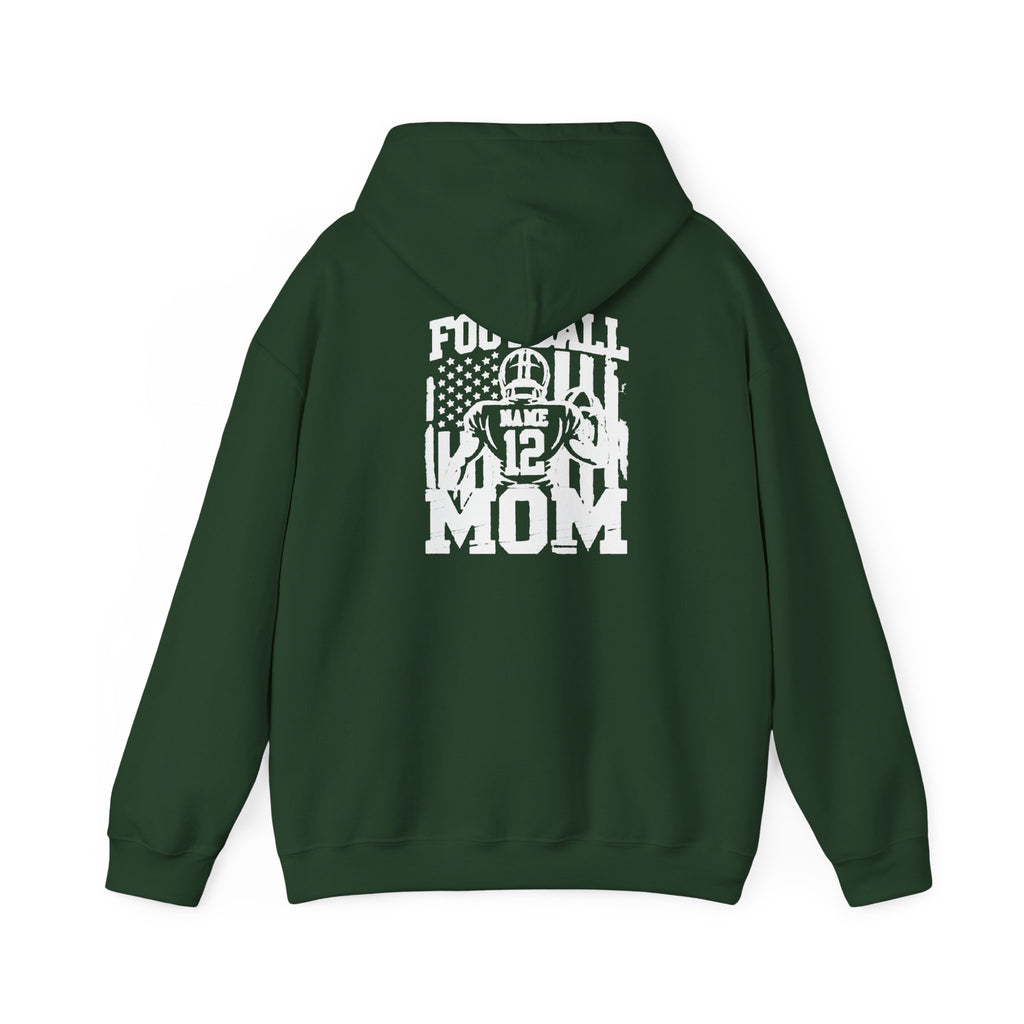 Football Mom Personalized Comfort Hoodie Custom Player Name Number Game Day Tee