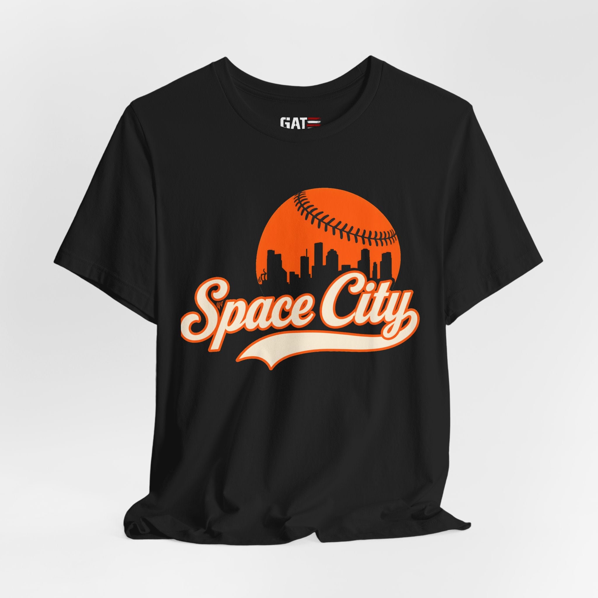 Space City Houston Baseball Team Shirt Vintage Skyline