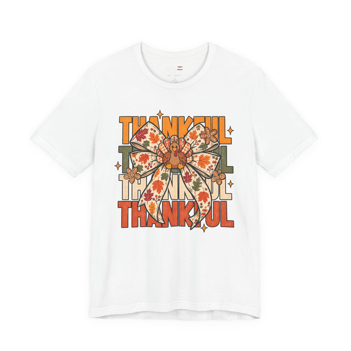 Thankful Bow Shirt | Retro Thanksgiving Graphic Tee