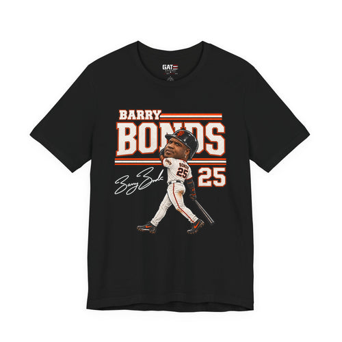 Barry Bonds Big Head Baseball Graphic Shirt – San Francisco #25 Fan Tee