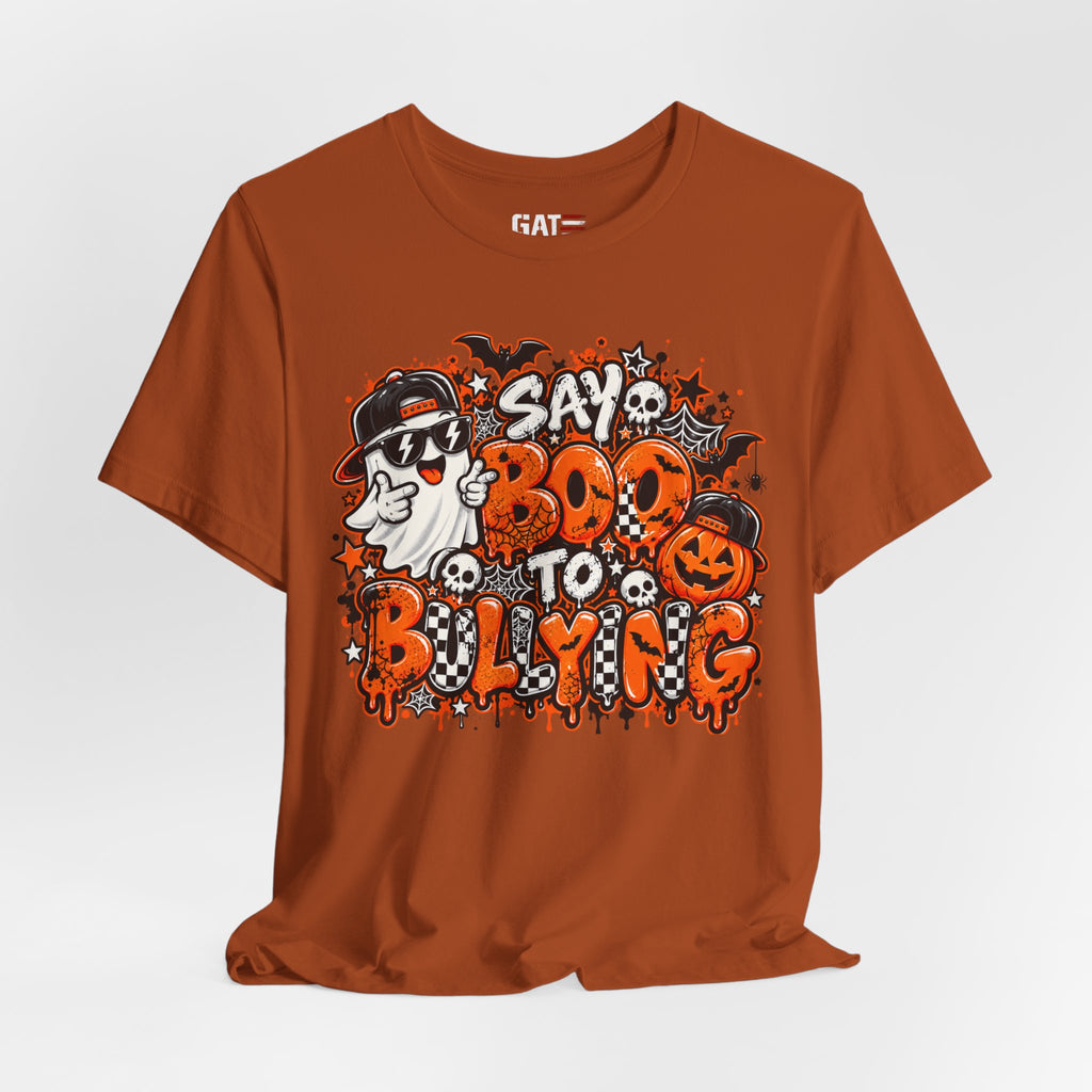 Anti-Bullying Teacher Shirt – Say Boo to Bullying Halloween Tee – product photo