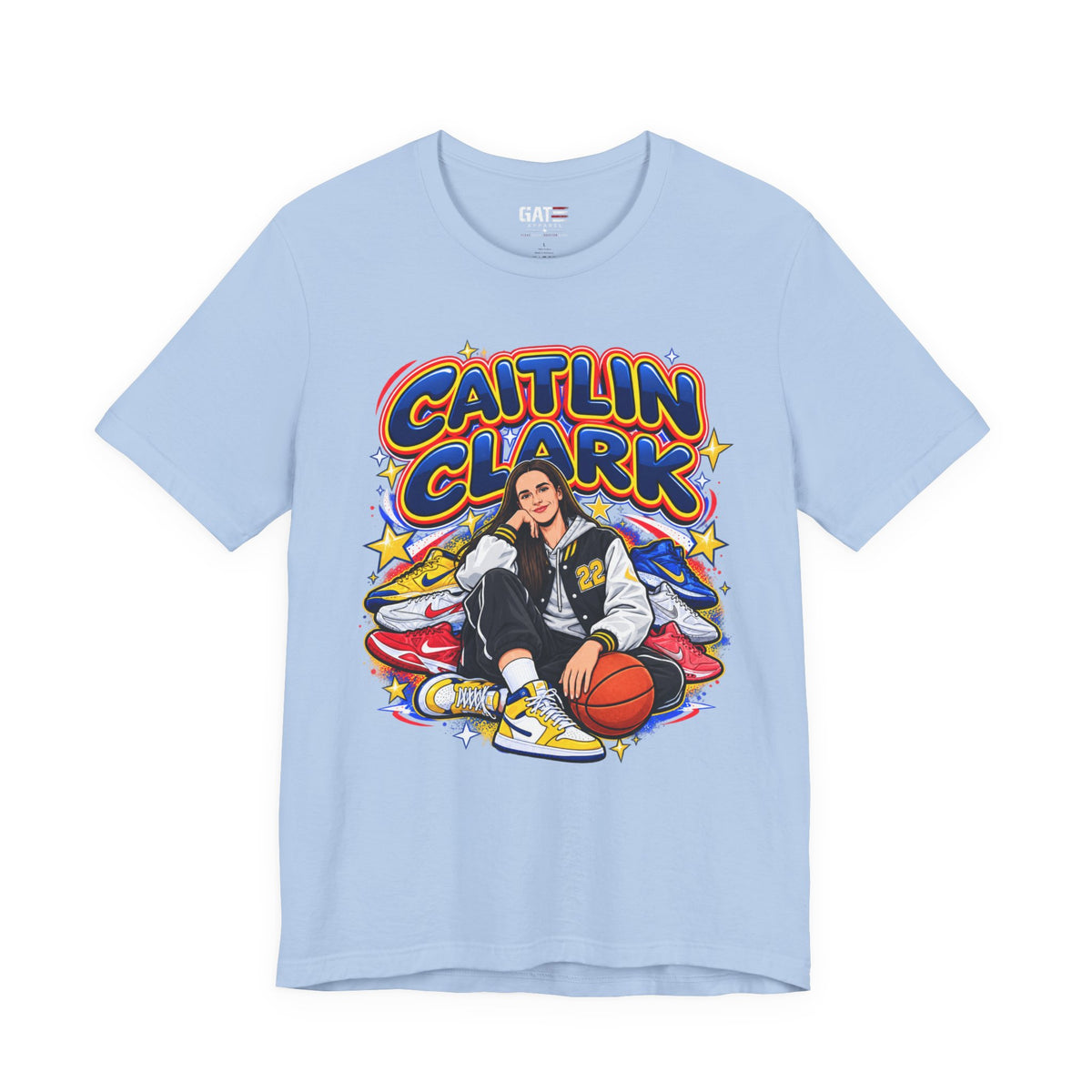 Caitlin Clark Indiana Fever Shirt – WNBA Basketball Sneakers Tee product mockup 4