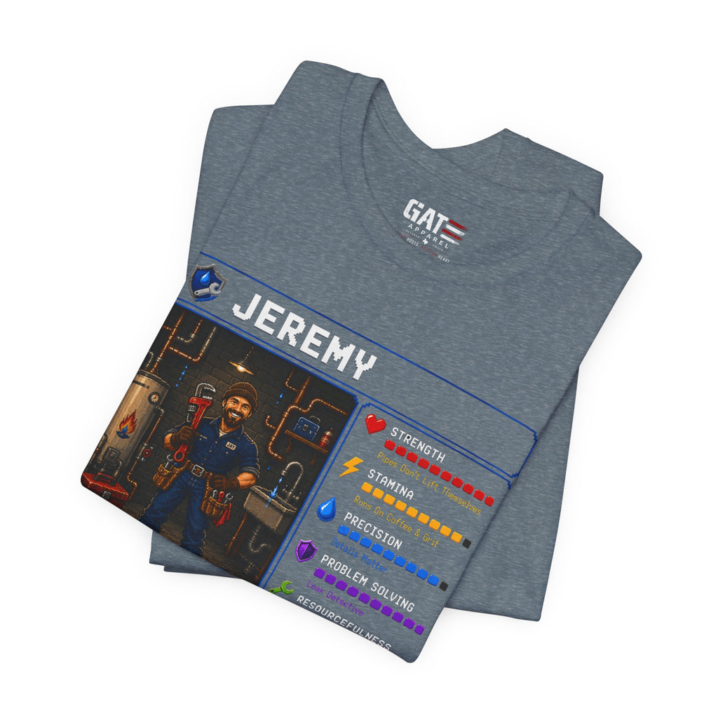 Custom Plumber RPG Character Shirt | Personalized Plumber Gift