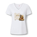 Raised on Sweet Tea V-Neck Tee — Southern Floral Graphic Shirt