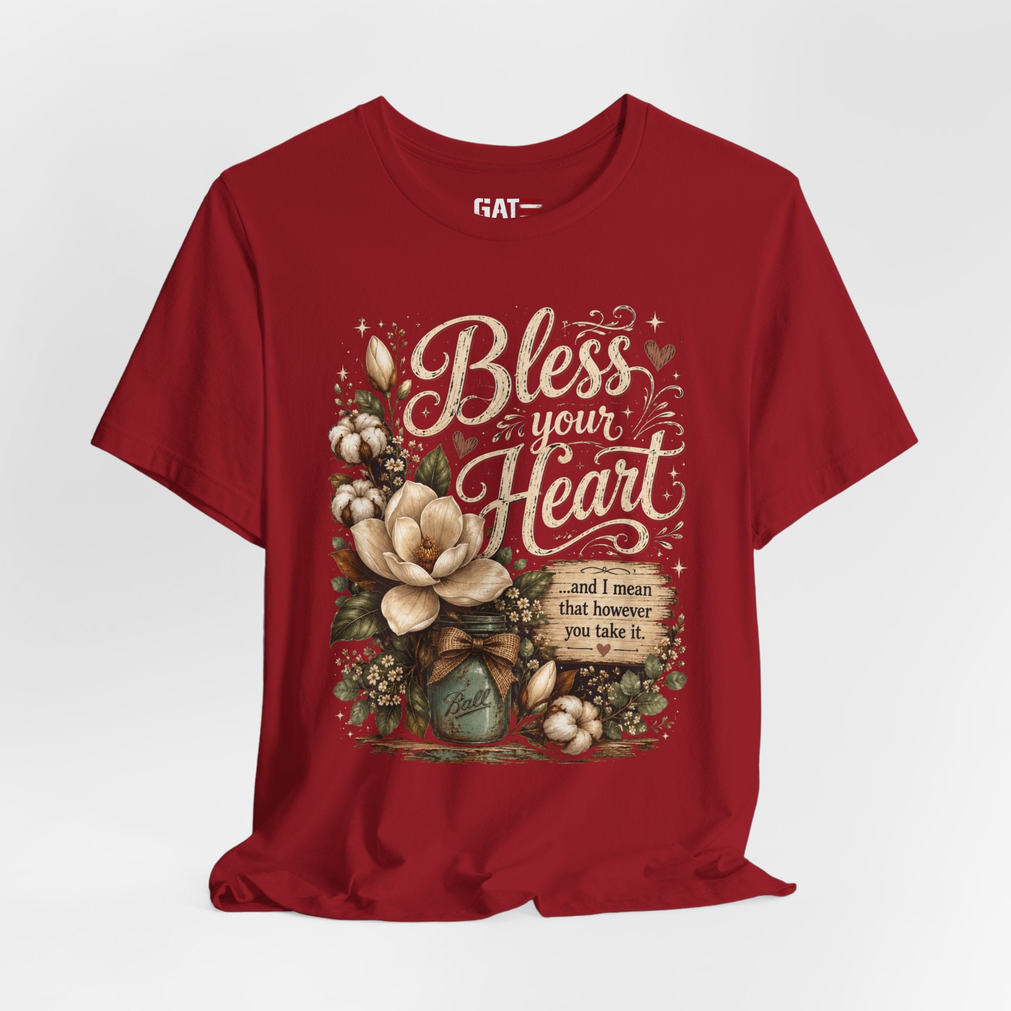 Funny Southern Shirt, Bless Your Heart Tee, Southern Humor Graphic Tee, Magnolia Floral Shirt, Country Girl Gift, Farmhouse Style Tee