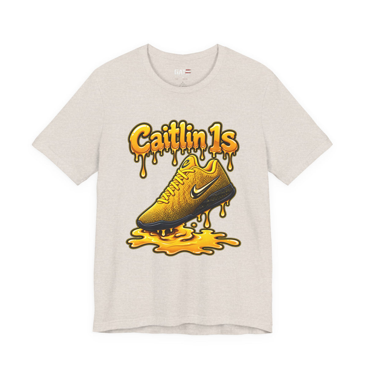 Caitlin Clark Caitlin 1s Iowa Yellow Paint Sneaker Shirt