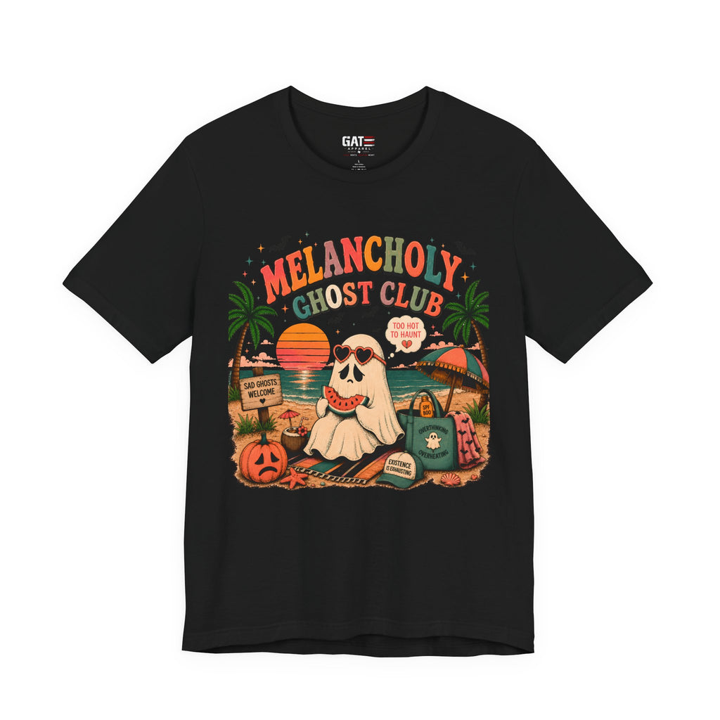 Summerween Shirt, Spooky Beach Shirt, Ghost Beach Tee, Halloween Beach Shirt, Coastal Halloween Tee, Tropical Ghost Shirt