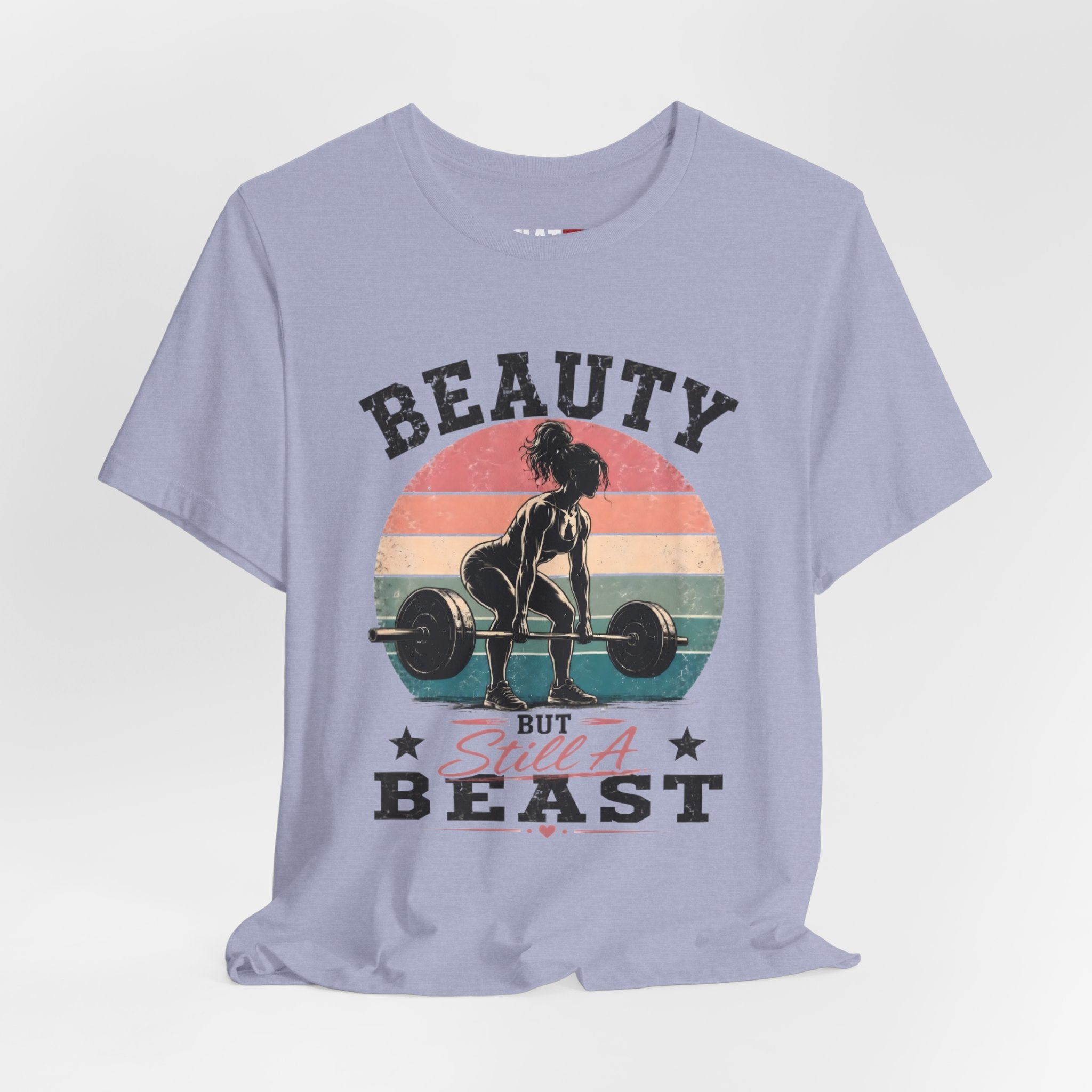 Beauty But Still A Beast Shirt, Retro Gym Shirt for Women, Weightlifting Tee, Fitness Gift, Cute Workout Shirt