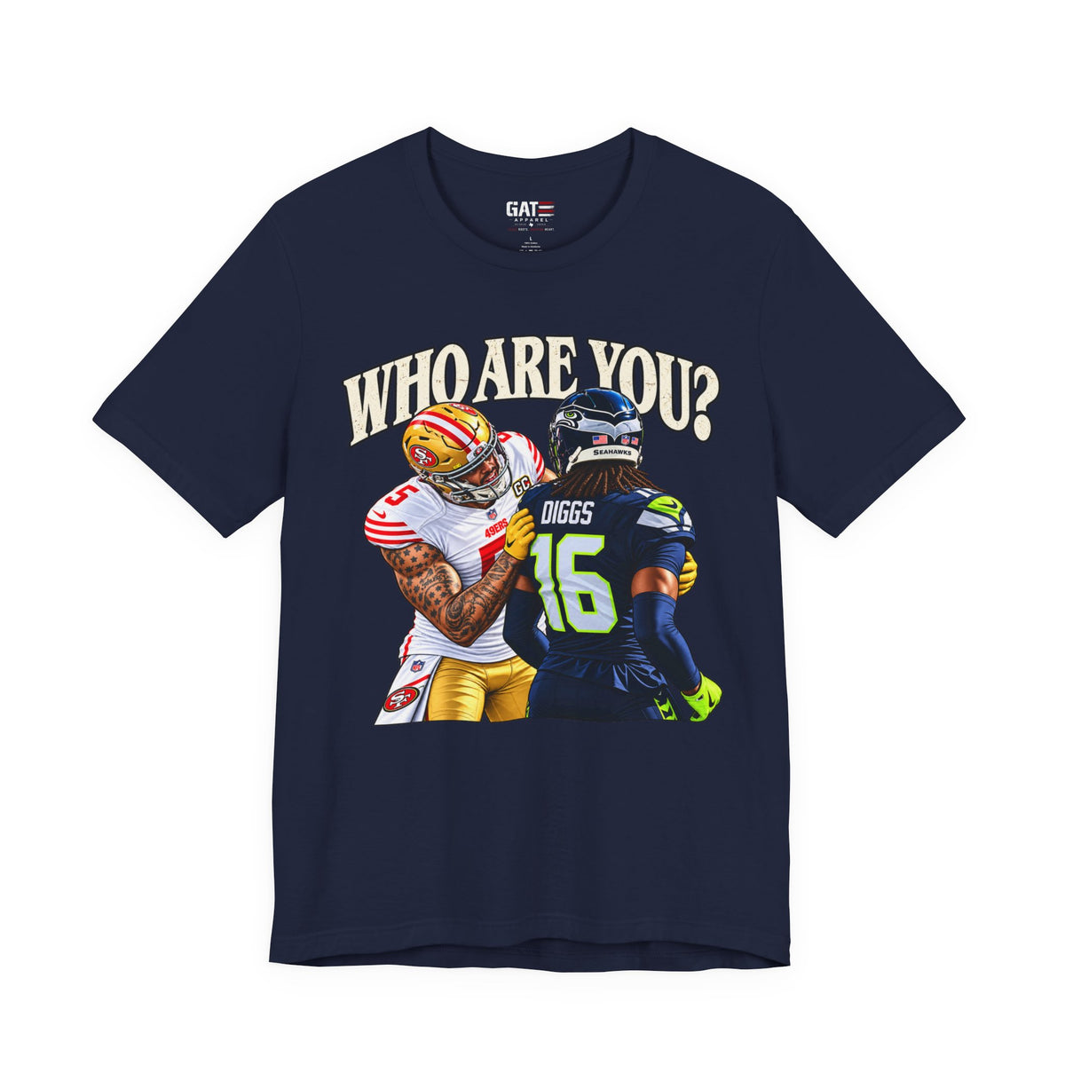San Francisco 49ers Mike Evans Who Are You? Football T-Shirt
