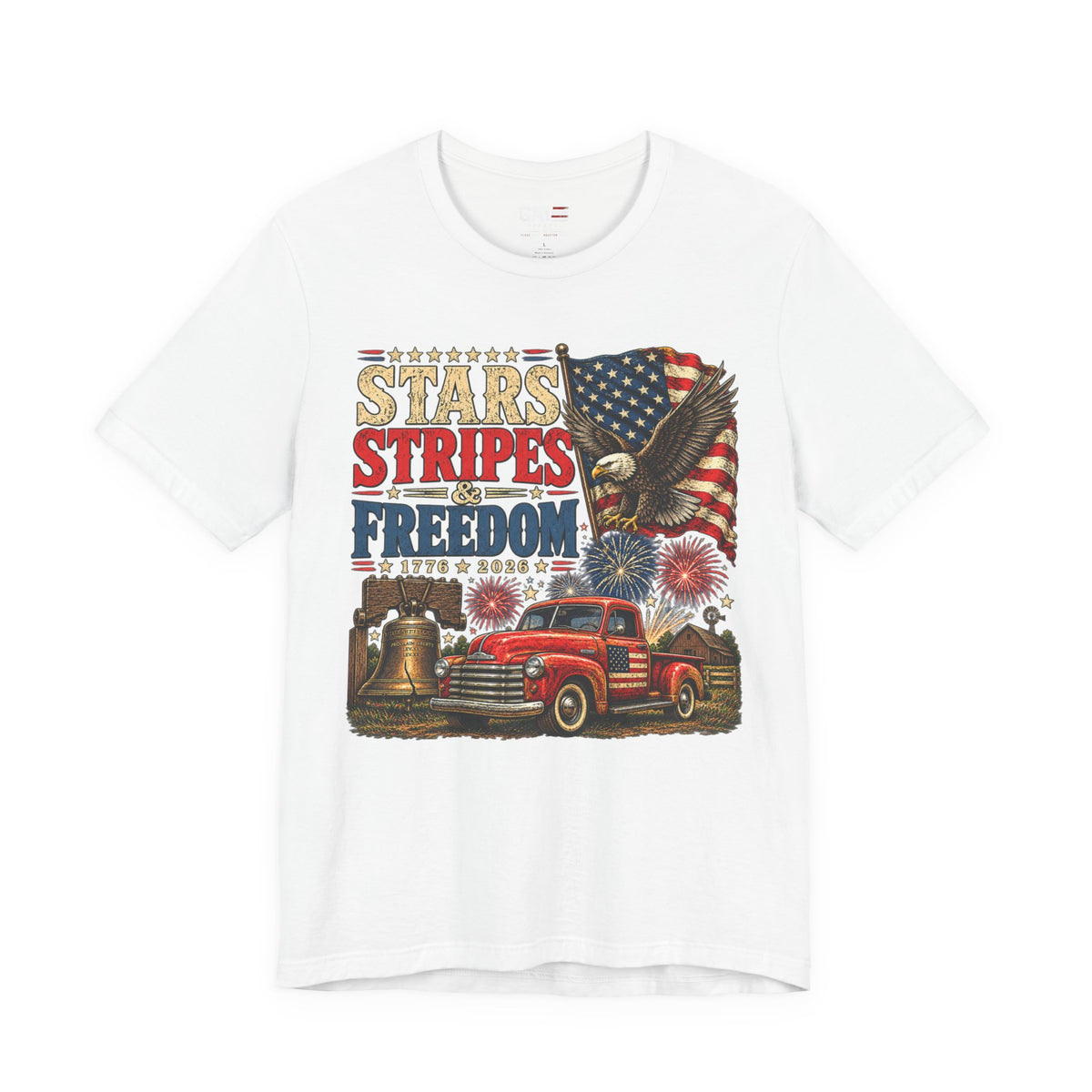 Stars Stripes & Freedom Shirt | Patriotic American Tee
