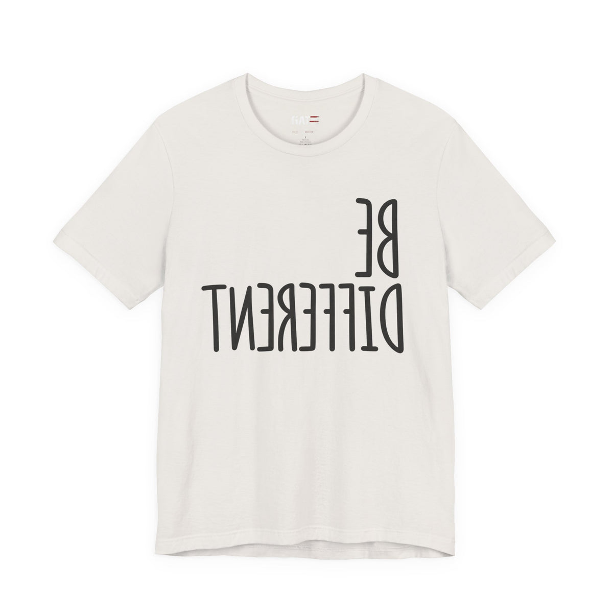 Be Different Upside Down Lettering Graphic T-Shirt - product image 14