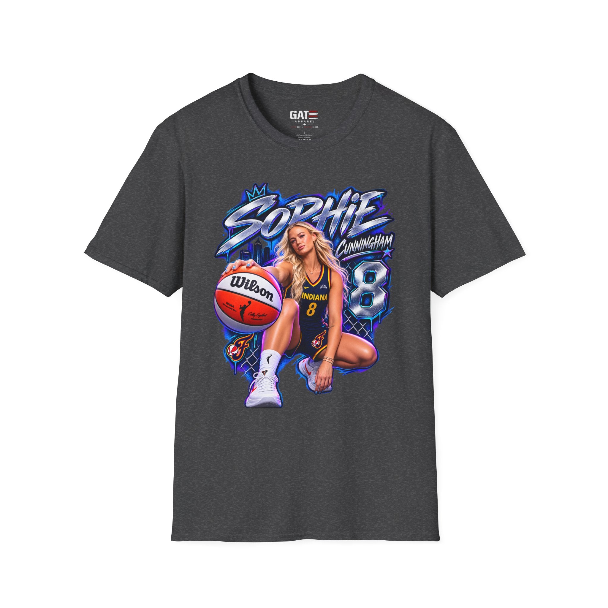 Sophie Cunningham Indiana Fever Shirt WNBA Basketball Graphic Tee