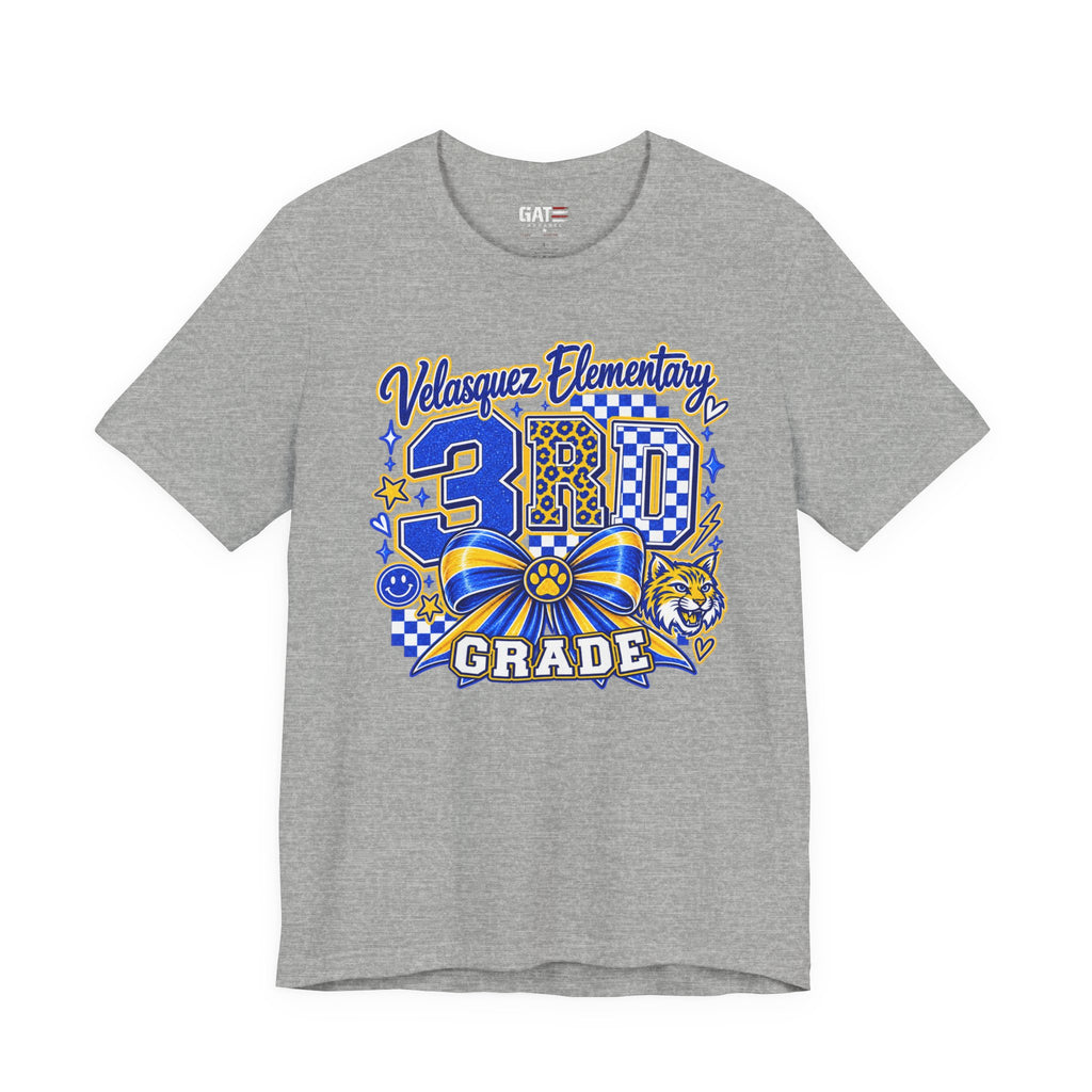 Custom School Shirt Personalized Coquette Bow School Spirit Teacher Student Tee