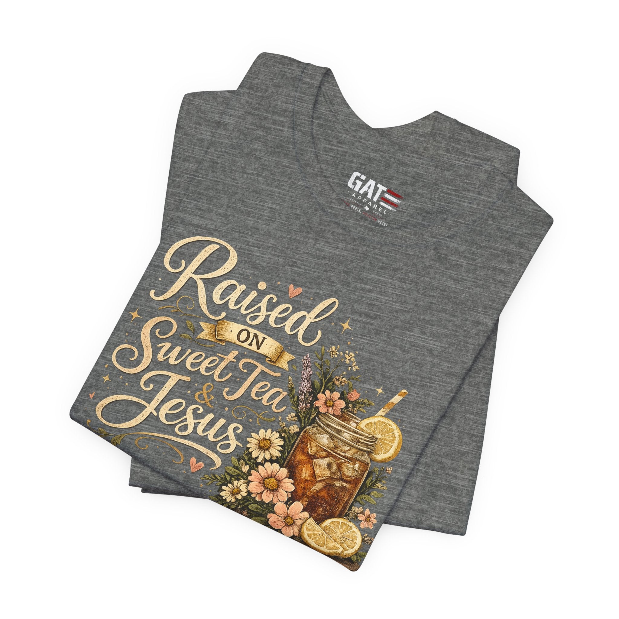 Southern Faith Shirt for Women, Christian Country Graphic Tee, Floral Mason Jar Design, Religious Gift, Southern Girl Apparel