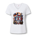 Texas Pride V-Neck Tee — "She's From Texas I Can Tell" Women's Relaxed Shirt