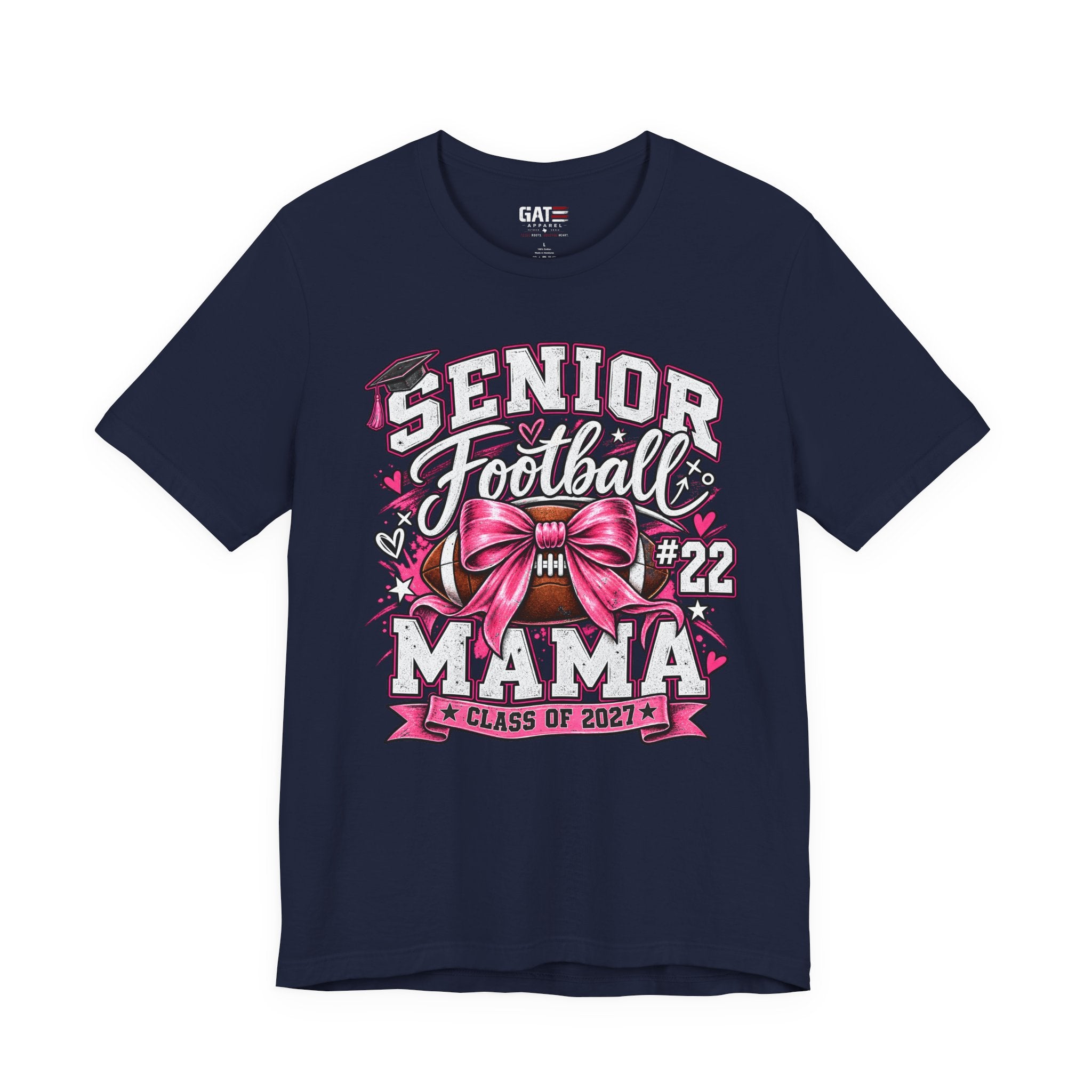 Football Mom Personalized Shirt Custom Player Name Number Helmet Game Day Tee