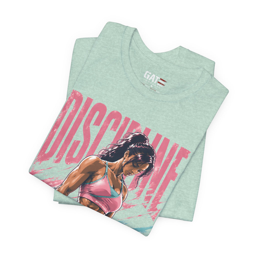 Discipline Looks Good On You Shirt, Women's Gym Shirt, Motivational Workout Tee, Fitness Graphic T Shirt, Cute Gym Apparel, Weightlifting