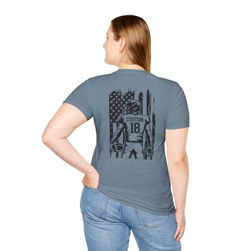 Personalized Football Mom Player Shirt | Custom Name & Number