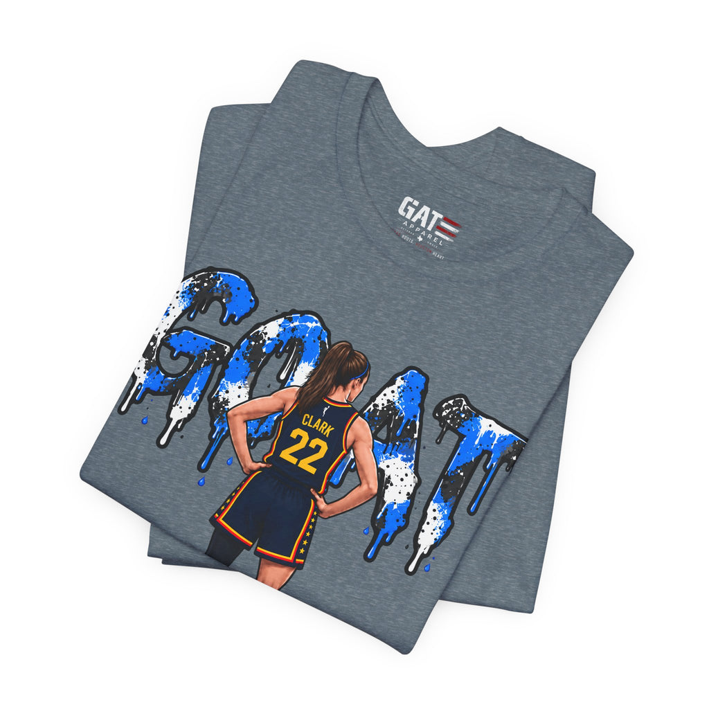 Caitlin Clark Caitlin 1s GOAT Blue Paint Sneaker Shirt