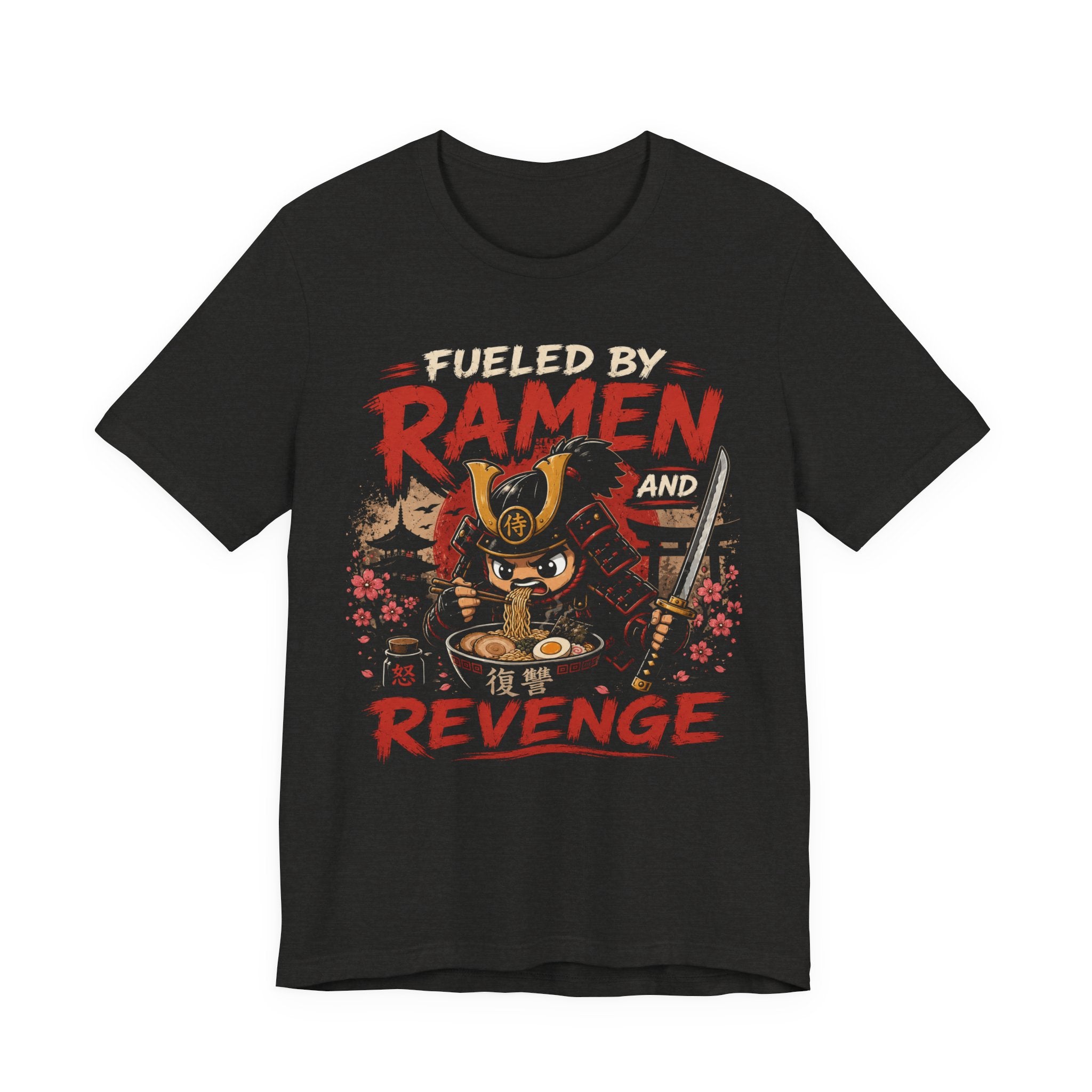 Fueled by Ramen and Revenge Tee — Samurai Ramen Graphic T-Shirt