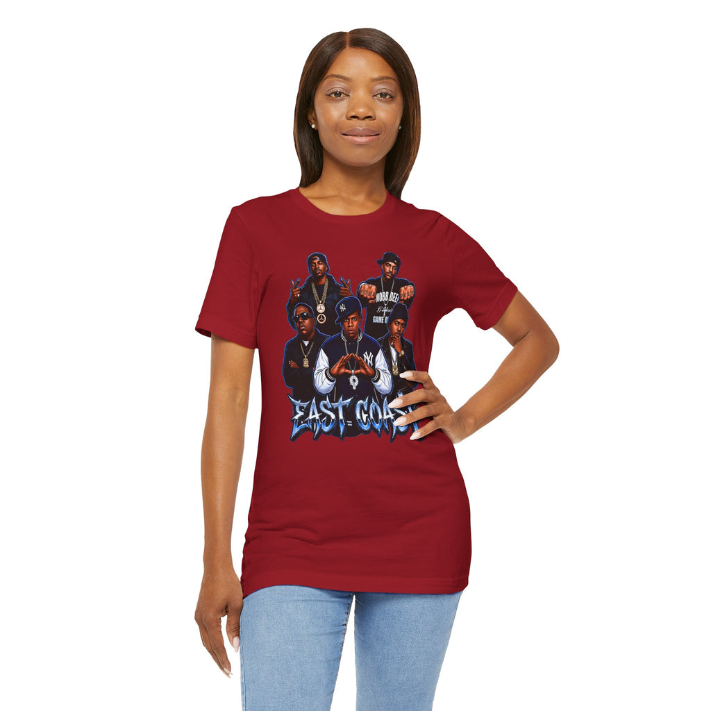 East Coast Hip Hop T-Shirt — 'East Coast' Vintage Rap Group Graphic Tee