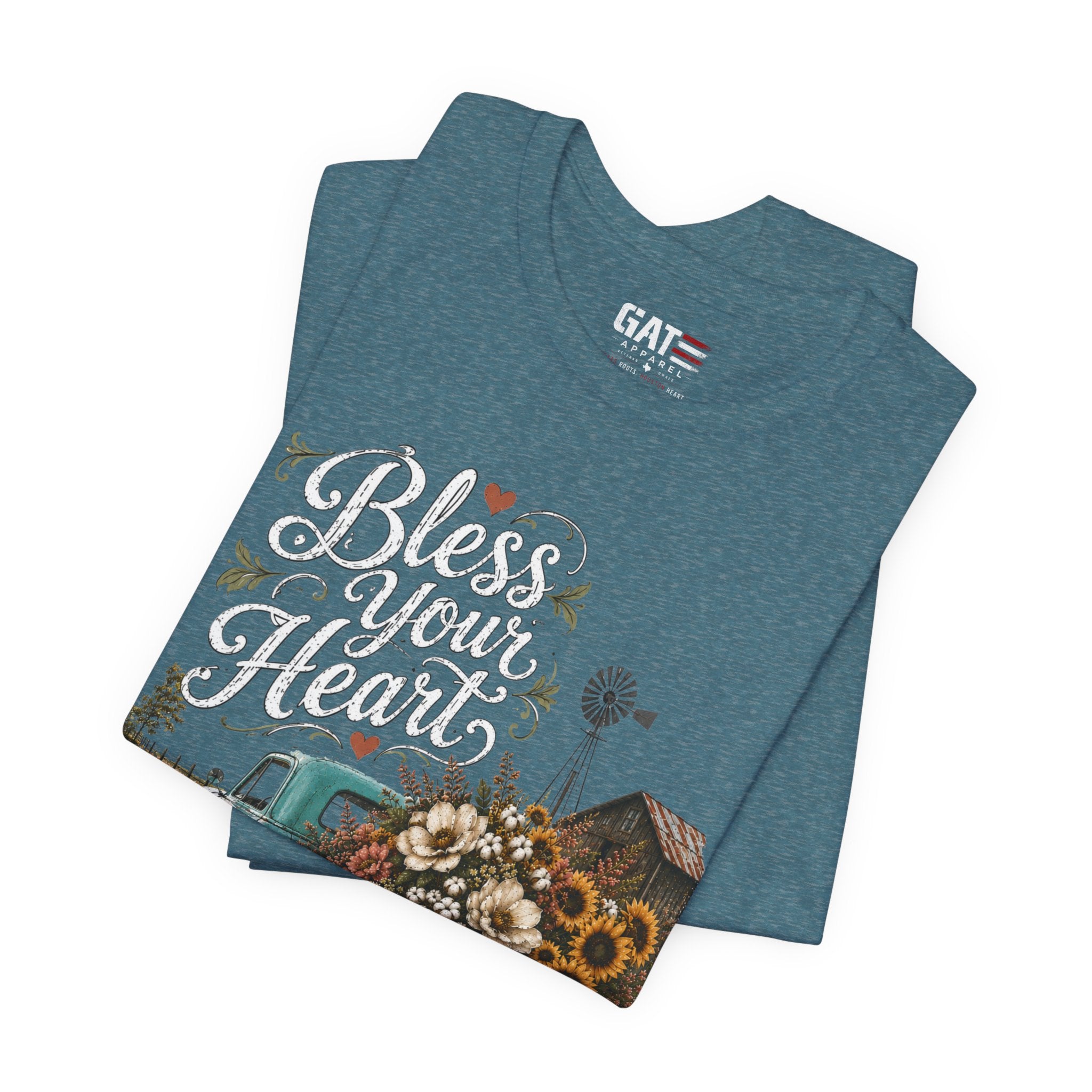 Funny Southern Shirt, Bless Your Heart Tee, Southern Humor Graphic Tee, Magnolia Floral Shirt, Country Girl Gift, Farmhouse Style Tee